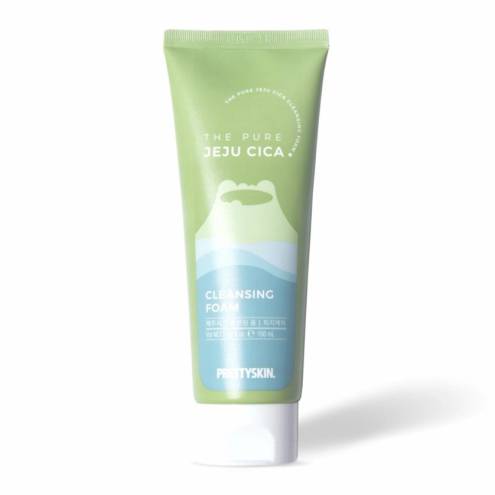 Sữa Rửa Mặt Rau Má Pretty Skin The Pure Jeju Cica 