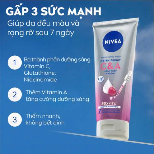 Sữa Dưỡng Thể Dưỡng Sáng Da Nivea Extra White C&A Vitamin Lotion