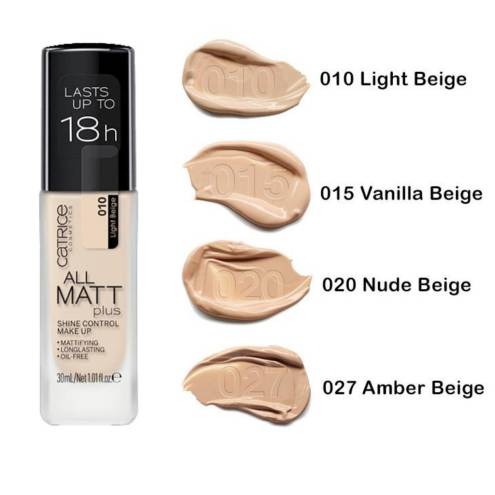 Kem Nền Kiềm Dầu Mỏng Mịn Catrice All Matt Plus 18h 