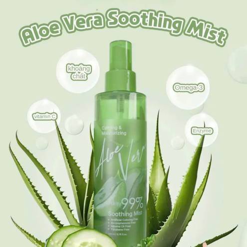 Xịt khoáng lô hội Arumore 99% 200ml 