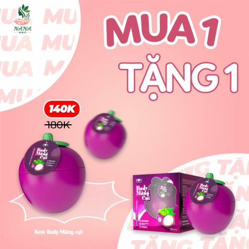 (Mua 1 tặng 1) Kem Dưỡng Trắng Da S.O.N Body Măng Cụt Body Cream 