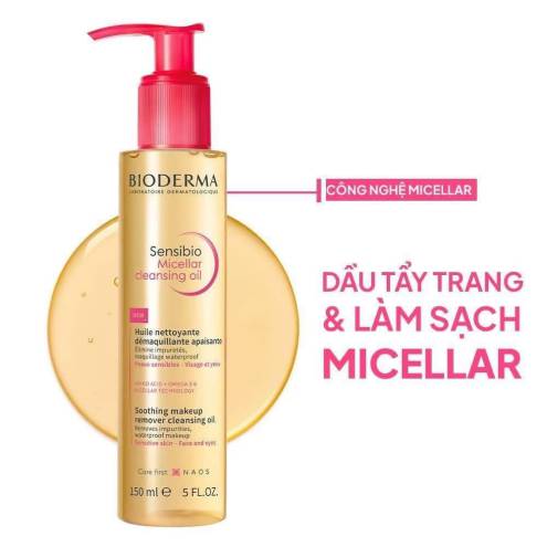 DẦU TẨY TRANG BIODERMA SENSIBIO MICELLAR CLEANSING OIL