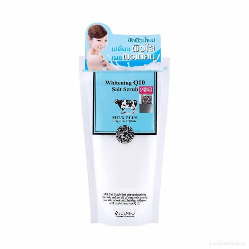 Muối Tắm Scentio Milk Plus Whitening Q10 Salt Scrub