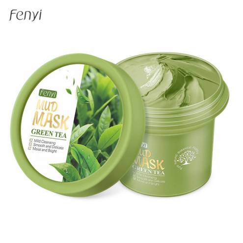 Mặt Nạ Bùn Trà Xanh Mud Mask Green Tea Fenyi Làm Sạch Mụn Đầu Đen Kiềm Dầu Làm Sáng Da 100g