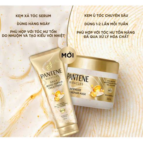 Mặt Nạ Ủ Tóc Chuyên Sâu Pantene Miracles Phục Hồi Liên Kết Tóc