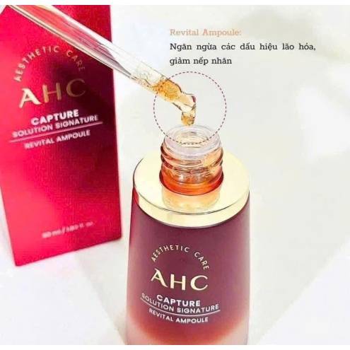 Tinh Chất Chống Lão Hóa AHC Capture Solution Prime Revital Ampoule 50ml (Đỏ)