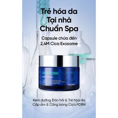 Kem dưỡng BEPLAIN CICA PDRN phục hồi, trẻ hóa làn da & cấp ẩm, đàn hồi, căng bóng 50ml