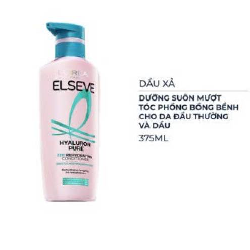 Gội Xả L'Oreal Paris Hyaluron Pure Purifying Shampoo & Hydrating Conditioner Sạch Nhờn Nhẹ Bồng