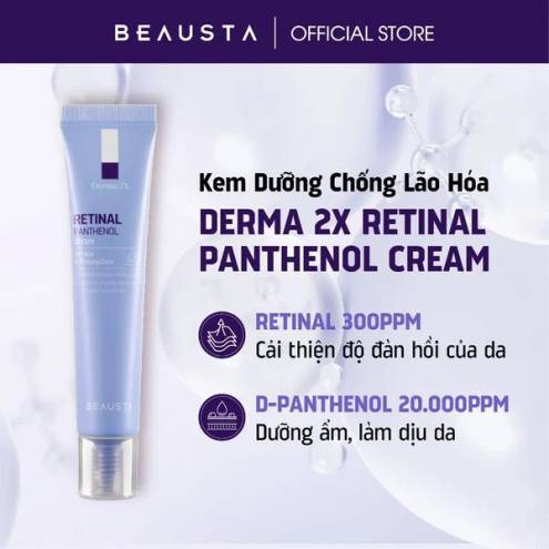 Kem Dưỡng Beausta Derma2X Retinal Panthenol Cream 40ml