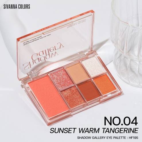 Bảng phấn mắt má hồng Sivanna  Shadow Gallery Eye Palette HF195