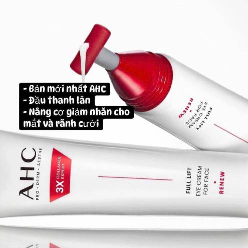 Kem mắt AHC 3x Collagen 40ml