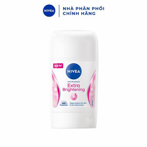 Sáp Khử Mùi Nivea Sáng Mịn Mờ Vết Thâm 50ml Extra Brightening 48h Anti-Perspirant Deodorant 