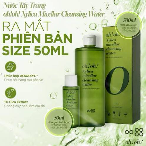 NƯỚC TẨY TRANG OH!OH! XYLICA MICELLAR CLEANSING WATER