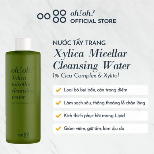 NƯỚC TẨY TRANG OH!OH! XYLICA MICELLAR CLEANSING WATER