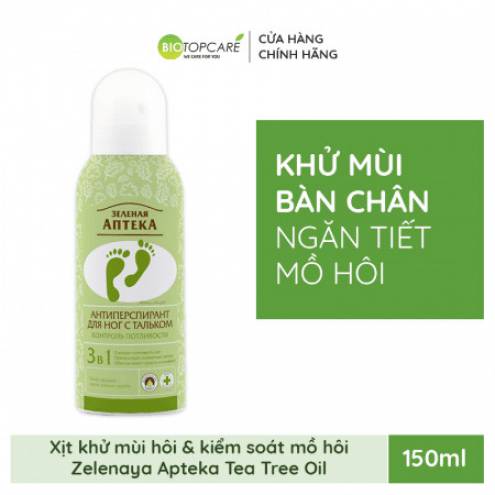 Xịt Khử Mùi Giày Zelenaya Apteka Effective 