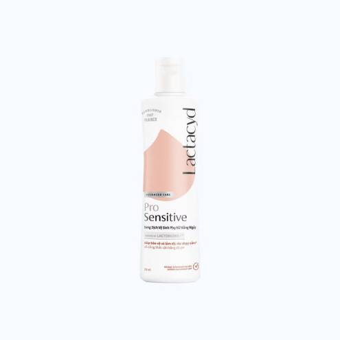 Dung Dịch Vệ Sinh Phụ Nữ LACTACYD Kháng Khuẩn Và Giảm Ngứa Pro Sensitive (250ml)