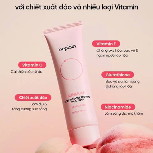 Kem chống nắng Beplain Hồng 50ml