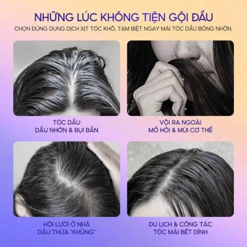 Dầu Gội Khô Grace And Glow Phồng Tóc Dry Shampoo - 150ml
