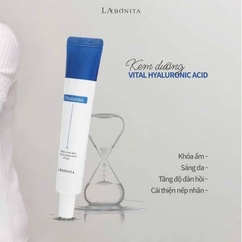 Kem Dưỡng Ẩm Sáng Da Và Phục Hồi Da La Bonita Vital Hyaluronic Acid Cream 50ml