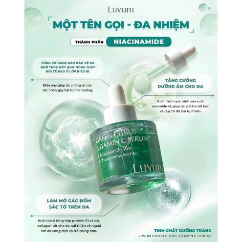Tinh chất Luvum Green Citrus Vitamin C Serum - 30ml