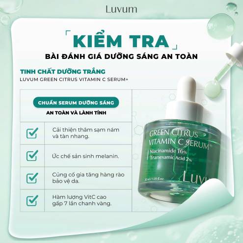 Tinh chất Luvum Green Citrus Vitamin C Serum - 30ml