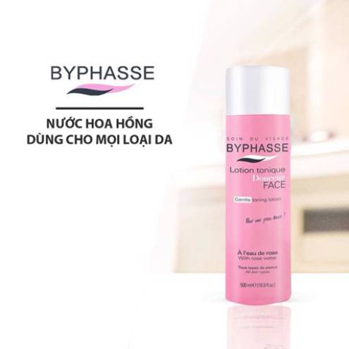Nước Hoa Hồng Làm Sạch Ẩm Mịn Da Byphasse Lotion Tonique Douceur Face 500ml 