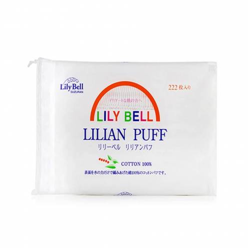 Bông Tẩy Trang Lily Bell Lilian Puff Cotton Suzuran 222 Miếng