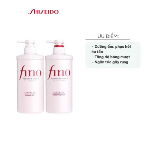 Cặp gội xả Shiseido Fino Premium Touch hỗ trợ phục hồi tóc hư tổn