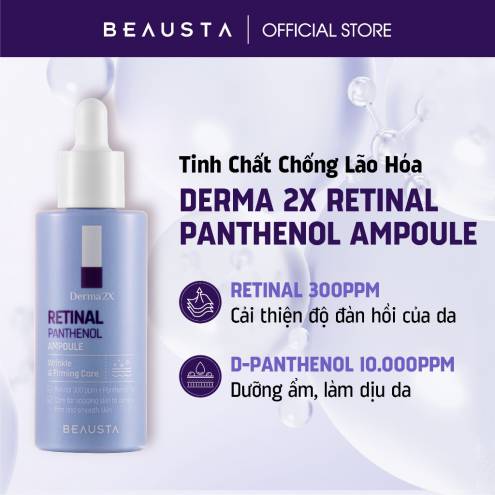 TINH CHẤT CHỐNG LÃO HOÁ BEAUSTA DERMA2X RETINAL PANTHENOL AMPOULE 50ML