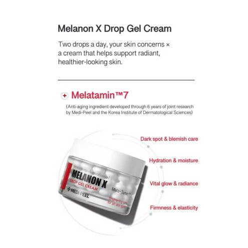  Kem Dưỡng Dạng Gel Có Viên Nang Sáng Da Mờ Thâm Nám MEDIPEEL Melanon X Drop 50g