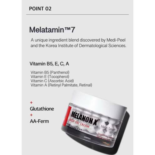  Kem Dưỡng Dạng Gel Có Viên Nang Sáng Da Mờ Thâm Nám MEDIPEEL Melanon X Drop 50g