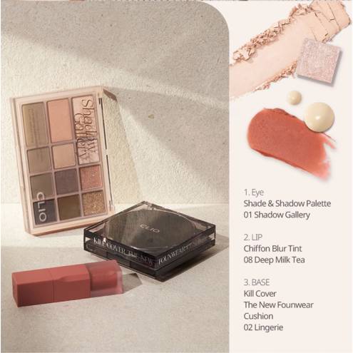 Bảng mắt và má NEW CLIO SHADE & SHADOW PALETTE 01 SHADOW GALLERY