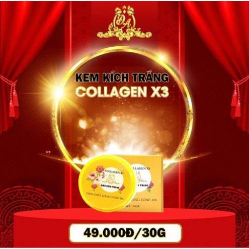 Kem Body Siêu Kích Trắng Collagen x3 Đông Anh  