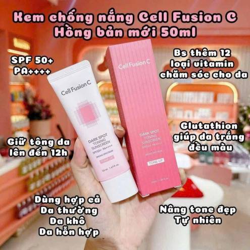 Kem Chống Nắng Nâng Tông Da Cell Fusion C Dark Spot Toning Sunscreen SPF50+ 50ml