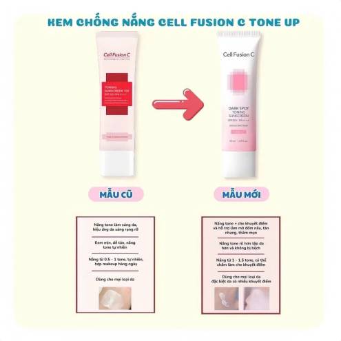 Kem Chống Nắng Nâng Tông Da Cell Fusion C Dark Spot Toning Sunscreen SPF50+ 50ml
