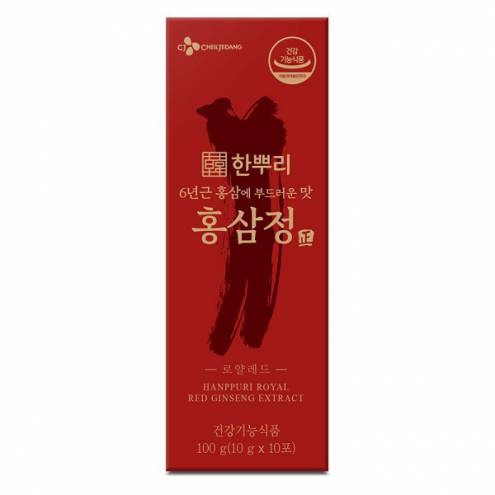 Tinh Chất Hồng Sâm CJ Hanppuri Bảo Vệ Sức Khỏe 10mlx10 gói Korean Royal Red Ginseng Extract
