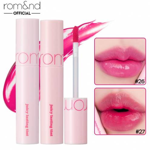 (Mầu Mới 26,27) Son Tint Lì Romand Juicy Lasting Tint 