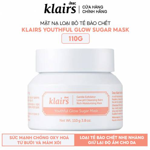 Mặt Nạ Loại Bỏ Tế Bào Chết Chiết Xuất Bưởi Klairs Youthful Glow Sugar Mask 110g