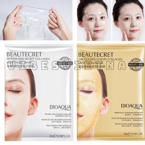 Mặt nạ thủy tinh Bioaqua trong suốt dạng thạch collagen