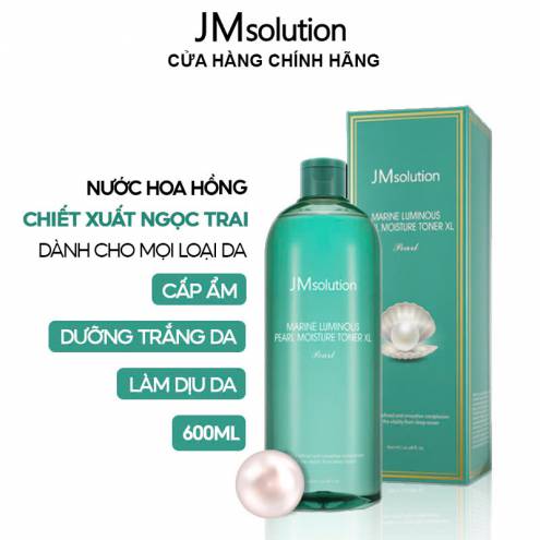 Nước Hoa Hồng Cân Bằng Da JM solution Marine Luminous Pearl Moisture Toner 500ml