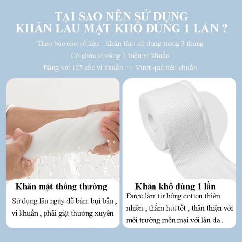 CUỘN 40 KHĂN GIẤY KHÔ HATSU 