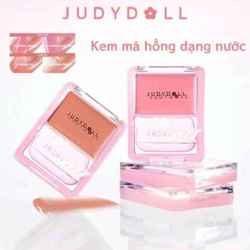 MÁ HỒNG KEM JUDYDOLL GLOW BLUSH BALM 1 Ô (KÈM BÔNG MÚT)