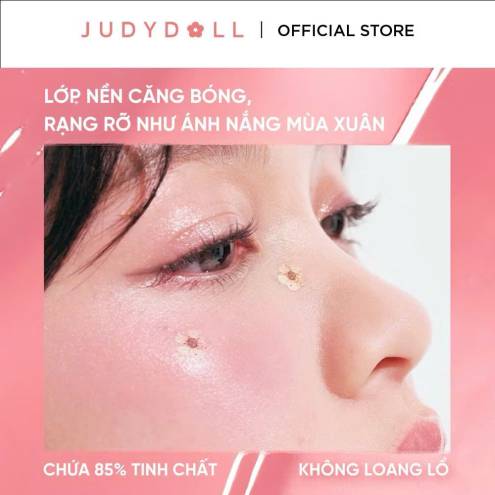 MÁ HỒNG KEM JUDYDOLL GLOW BLUSH BALM 1 Ô (KÈM BÔNG MÚT)