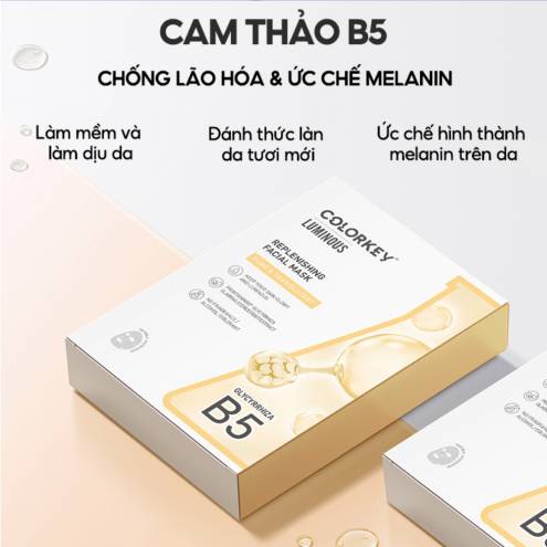 Mặt Nạ dưỡng da Colorkey Dưỡng Ẩm, Làm Dịu Da, Hỗ Trợ Dưỡng Sáng Facial Mask