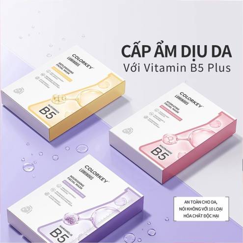 Mặt Nạ dưỡng da Colorkey Dưỡng Ẩm, Làm Dịu Da, Hỗ Trợ Dưỡng Sáng Facial Mask