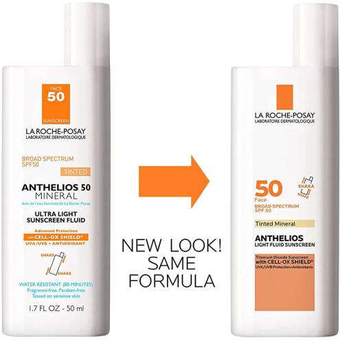 Sữa Chống Nắng La Roche-Posay Anthelios Tinted Sunscreen SPF 50, Ultra-Light Fluid Broad Mineral  