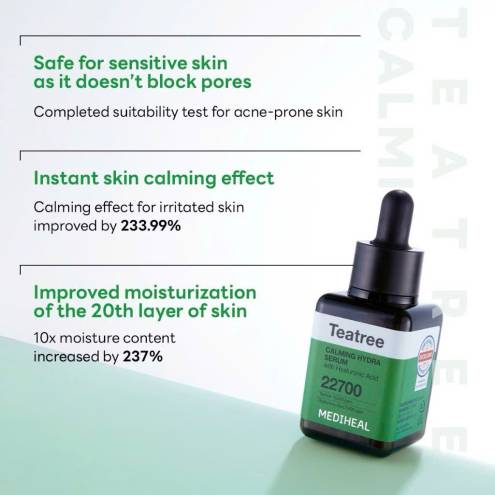 Tinh Chất Tràm Trà Làm Dịu & Dưỡng Âm Da Mediheal Tea Tree Calming Moisture Serum