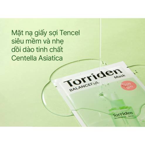 (XANH LÁ) Mặt Nạ Giấy Cấp ẩm, Dịu Da Torriden Balanceful Mask 25ml