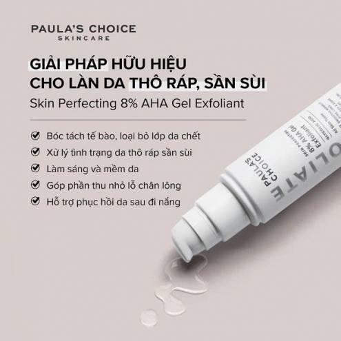 Gel Tẩy Da Chết Paula's Choice Skin Perfecting 8% AHA Gel Exfoliant