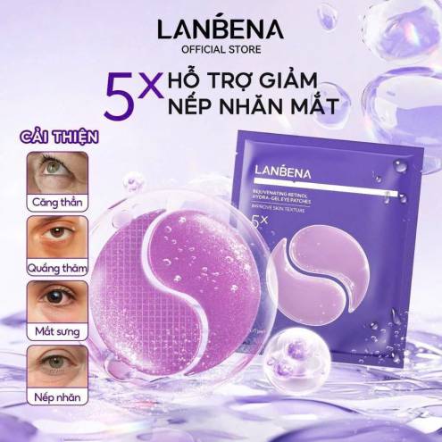 MẶT NẠ MẮT LANBENA 4 MÀU 14 miếng